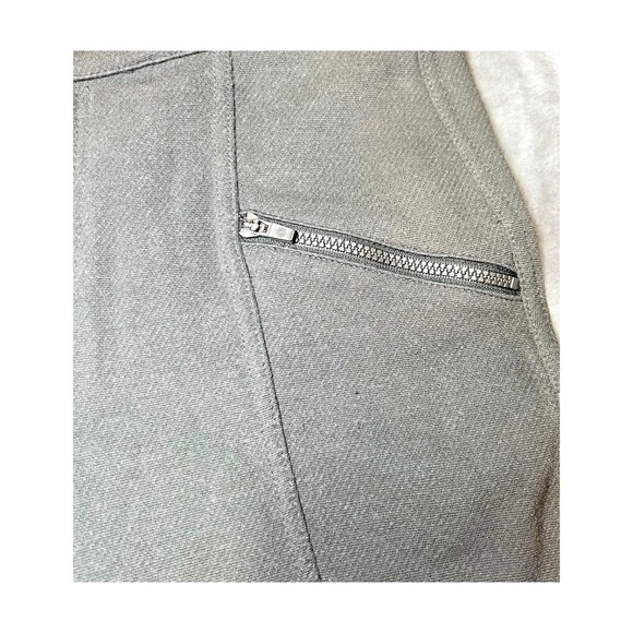 Athleta Womens Size 4P Moto Skinny Pants Petites Grey Zipper Pocket Stretch - Picture 13 of 16